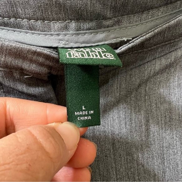 NWT Wild Fable Women's Gray Wide-Leg Pleated Pants Size L - Picture 5 of 7